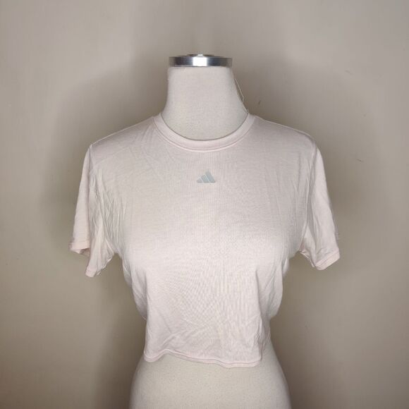 Adidas Yoga Studio Wrapped Shirt Tie Back Short Sleeve - Picture 1 of 7